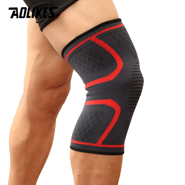 AOLIKES 1PCS Compression Knee Brace for Women Running Knee Pain, Knee Support Compression Sleeve, Workout Sports Knee Brace