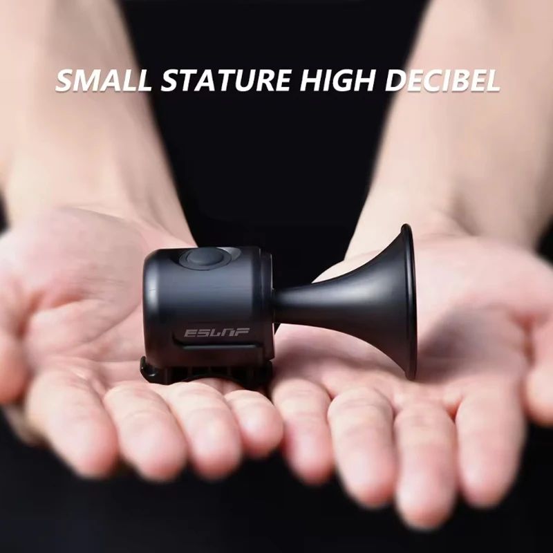 Bicycle Electric Horn High Sound 120dB Waterproof Anti-theft Audio Warning Alert Bike Bell for Safety Riding