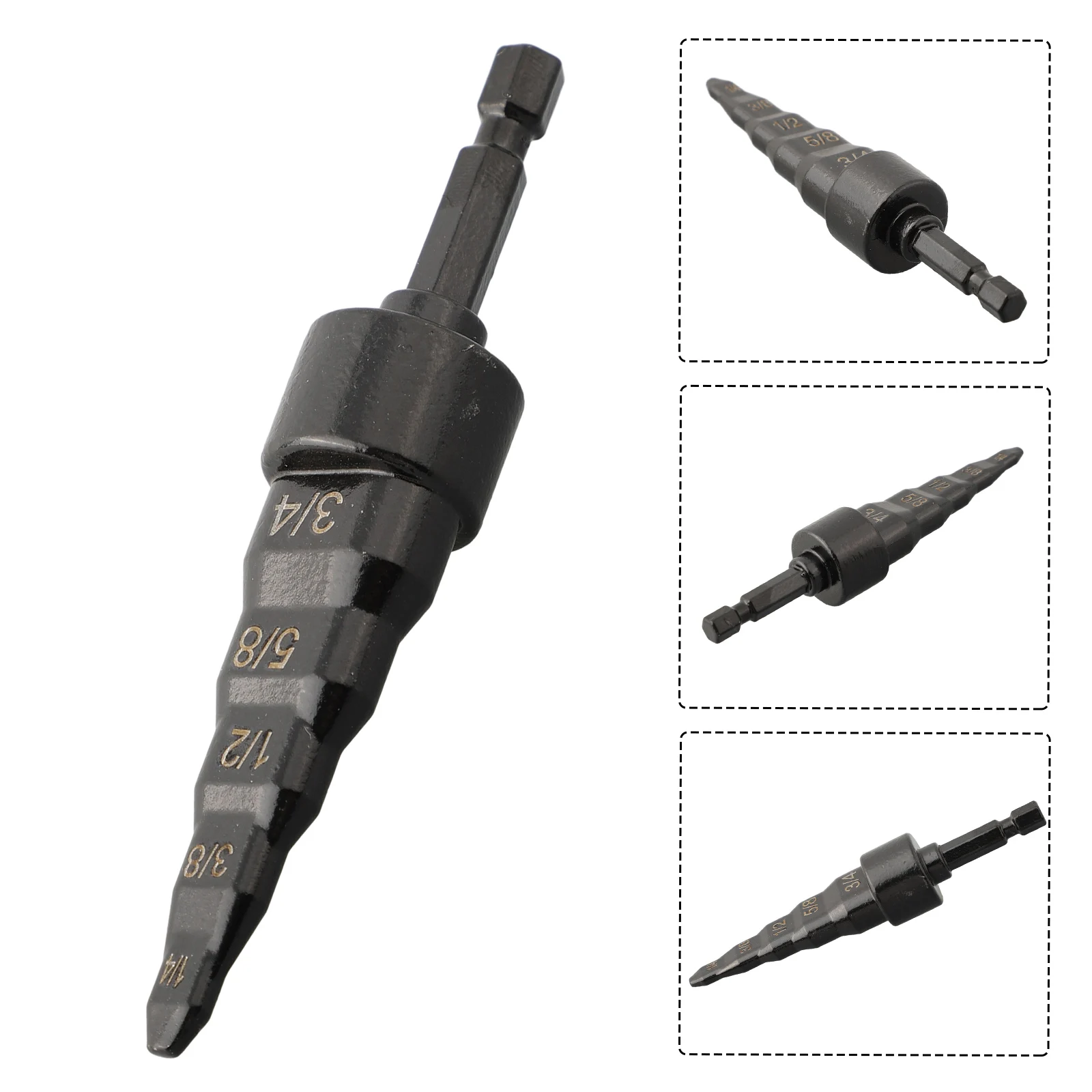 Tube Expander 5 In 1 Copper Tube Expander Air Conditioner Copper Pipe Swaging Tools Hex Shank Electric Drill Bit Flaring Tools