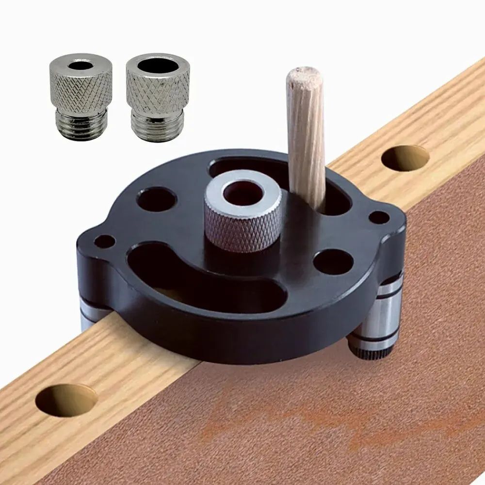 Woodworking Pocket Hole Jig 6/8/10mm Self-centering Vertical Doweling Jig Drill Guide for Locator Hole Puncher Carpentry Tools