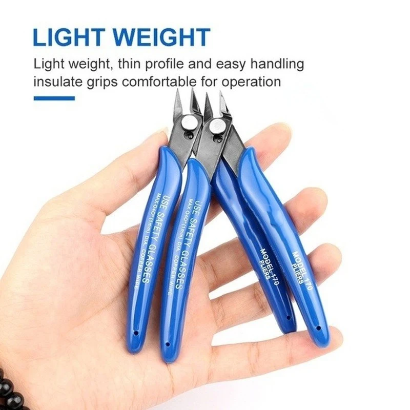 Diagonal Pliers Carbon Steel Pliers Electrical Wire Cable Cutters Cutting Side Snips Flush Pliers Nipper Hand Tools