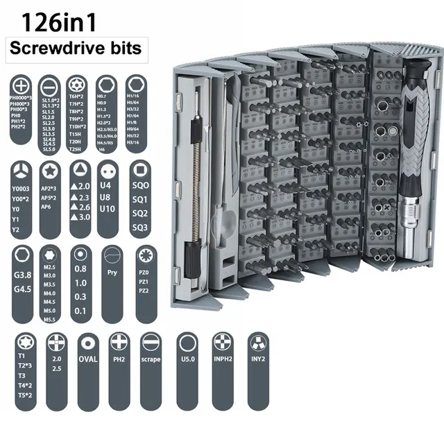 Multifunction Precision Screwdriver Set Magnetic BitsTool Kit Phone Repair Hand Tools Set For Xiaomi Smartphones IPhone Eyeglass