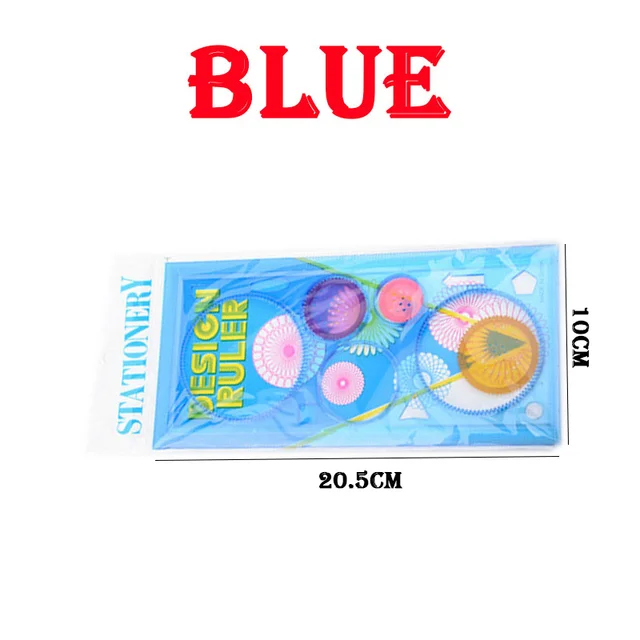 Geometry Spirograph Drawing Stencils Set Painting Template Art Crafts Creative Kids Educational Toy Variety of Flowers Ruler