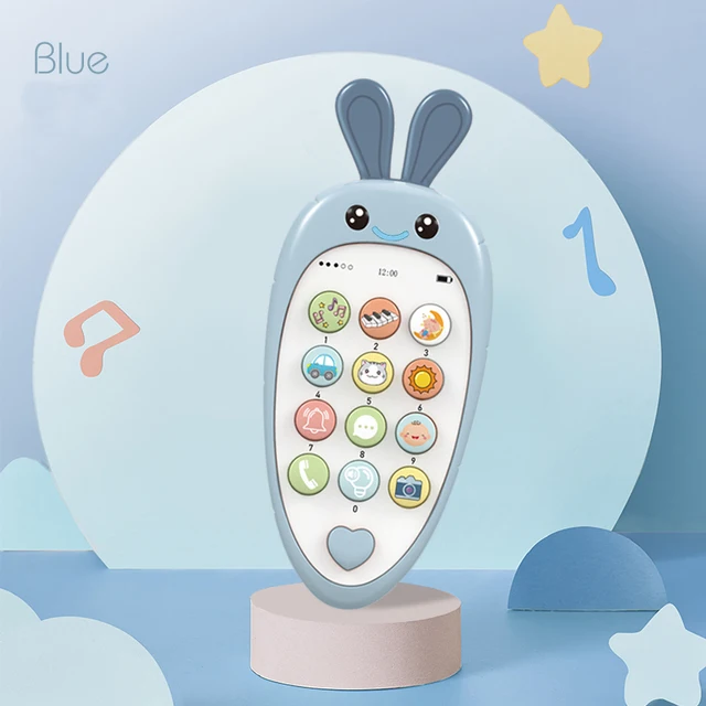 Baby Cell Phone Toy with Early Education & Music, Learning Educational Fake Phone for Kids, Sensory Toys for Toddlers Kids