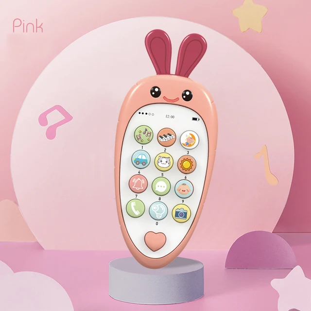 Baby Cell Phone Toy with Early Education & Music, Learning Educational Fake Phone for Kids, Sensory Toys for Toddlers Kids