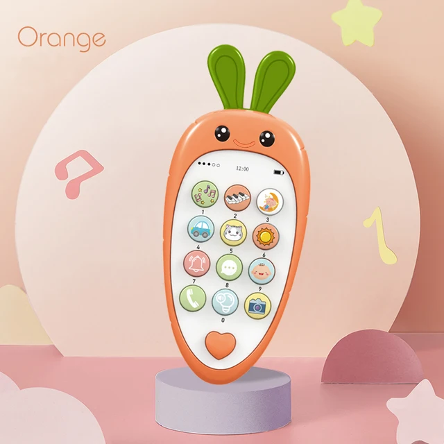 Baby Cell Phone Toy with Early Education & Music, Learning Educational Fake Phone for Kids, Sensory Toys for Toddlers Kids