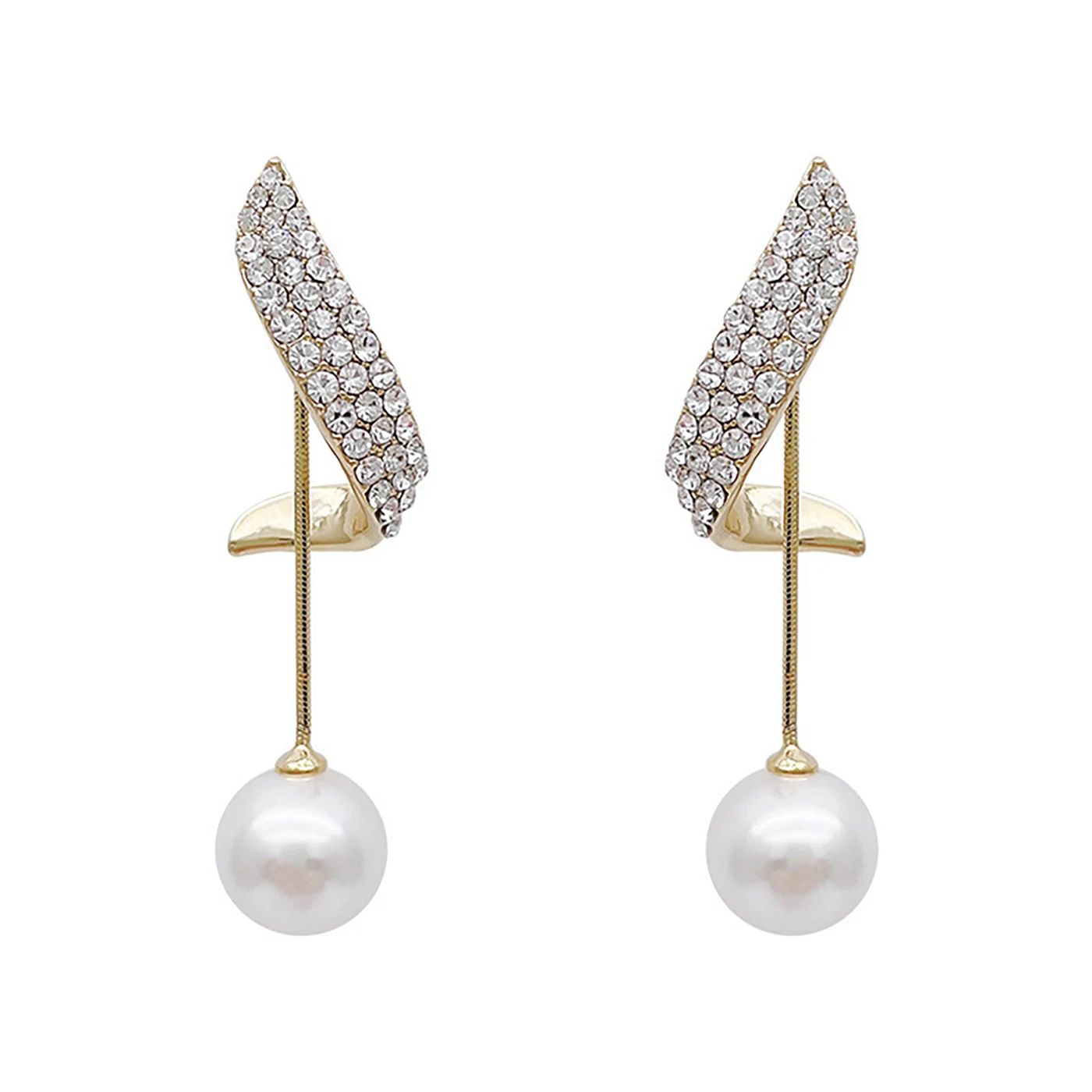 2 Pieces Of Women's Trendy And Elegant Pearl Tassel Earrings, Outdoor Travel, Carnival, Party, Holiday Dressing Gifts -4833