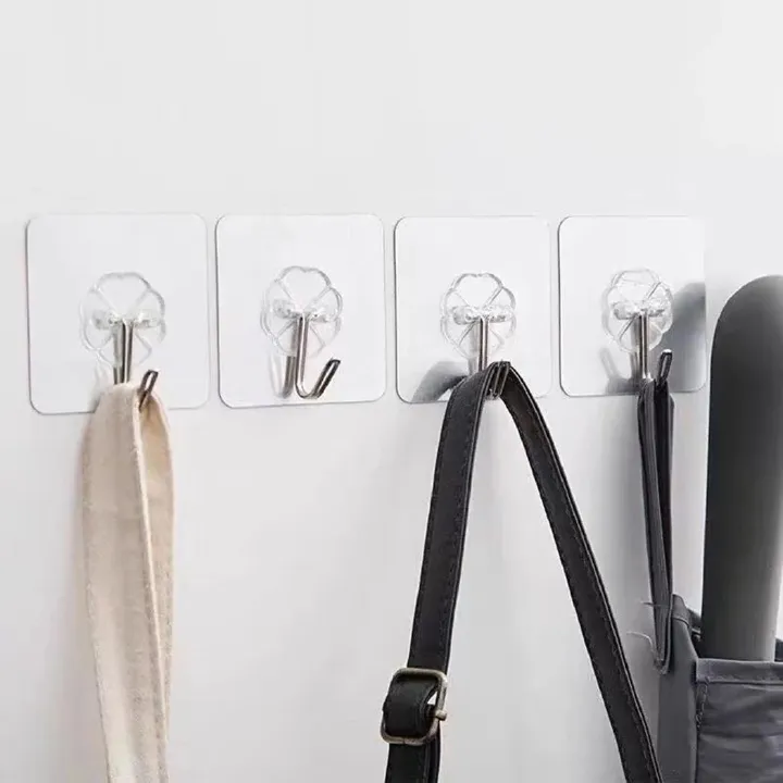 10/20Pcs Transparent Strong Self Adhesive Door Wall Hangers Hooks Suction Heavy Load Rack Cup Sucker for Kitchen Bathroom Office