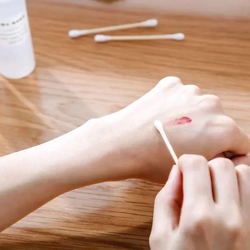 500pcs Per Pack, 5 Packs, Double-ended Cotton Swabs, Baby Cotton Swabs, Ear Cleaning Sticks, Healthy Cleaning Tools