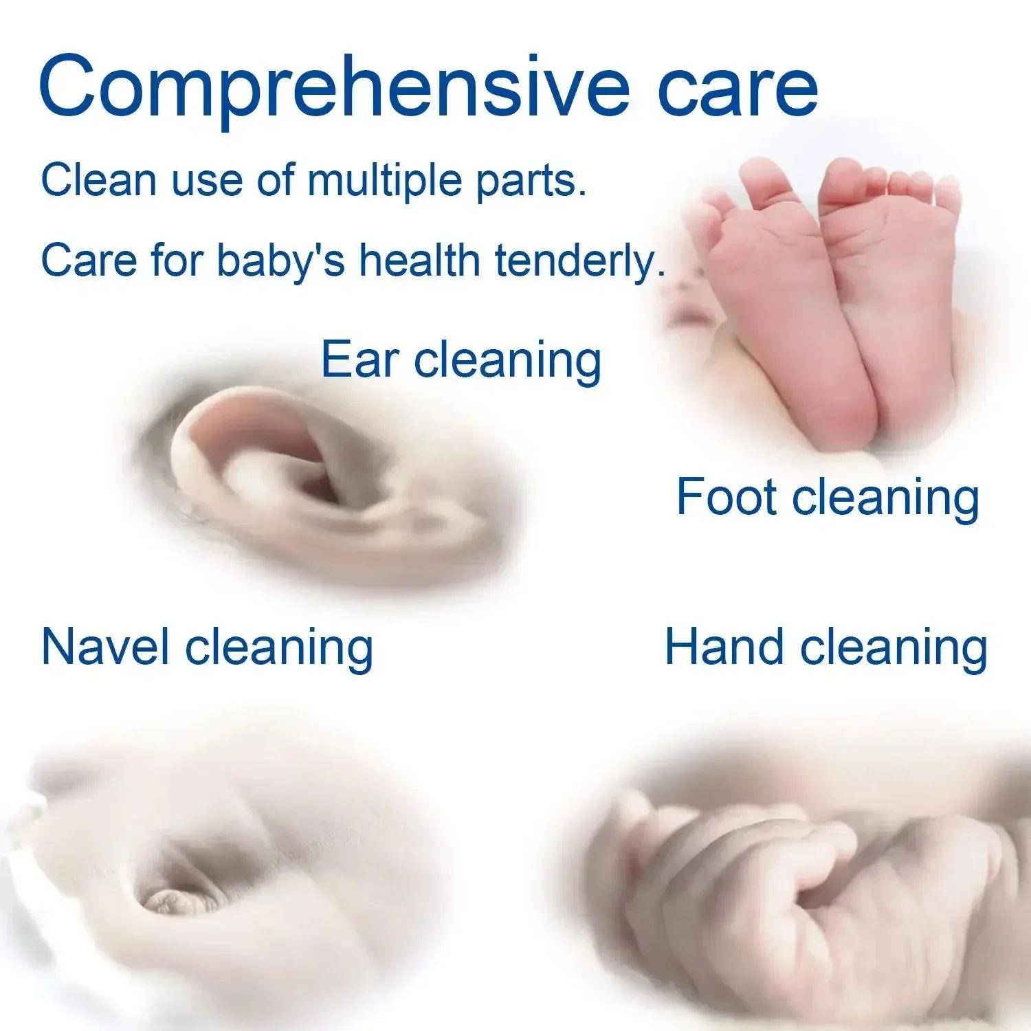500pcs Per Pack, 5 Packs, Double-ended Cotton Swabs, Baby Cotton Swabs, Ear Cleaning Sticks, Healthy Cleaning Tools