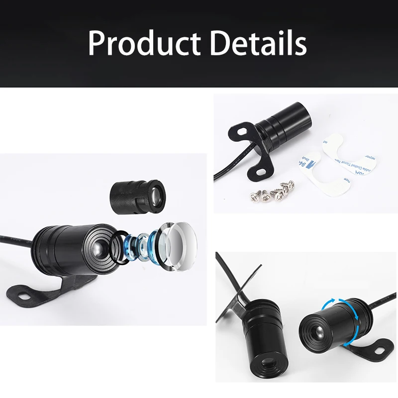 2PCS Motorcycle Angel wings LED projection light electric car street modification welcome decoration anti-collision laser light