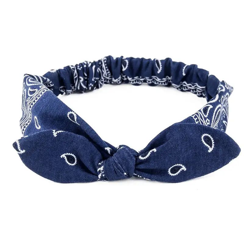 New Women Suede Soft Solid Print Headbands Vintage Boho Cross Knot Elastic Hairbands Bandanas Girls Hair Bands Hair Accessories