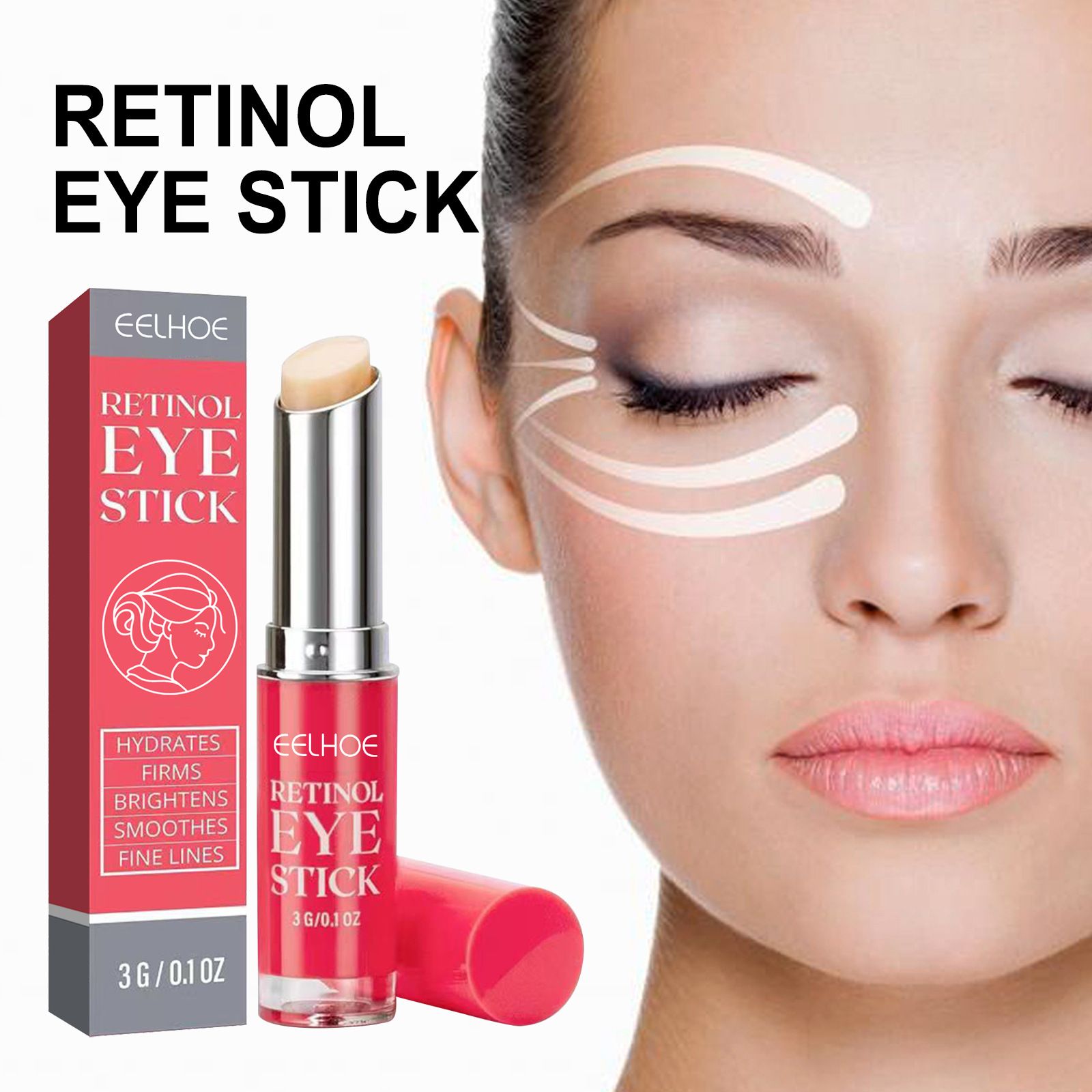 Retinol Eye Cream Lightening Dark Circles Firming Skin Instant Eye Repair Serum Stick for women Women Eyes Care