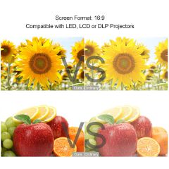Portable Projector Screen Simple Curtain Anti-Light 60/70/80/100/120 Inches Projection Screens for Home Outdoor Office Projector