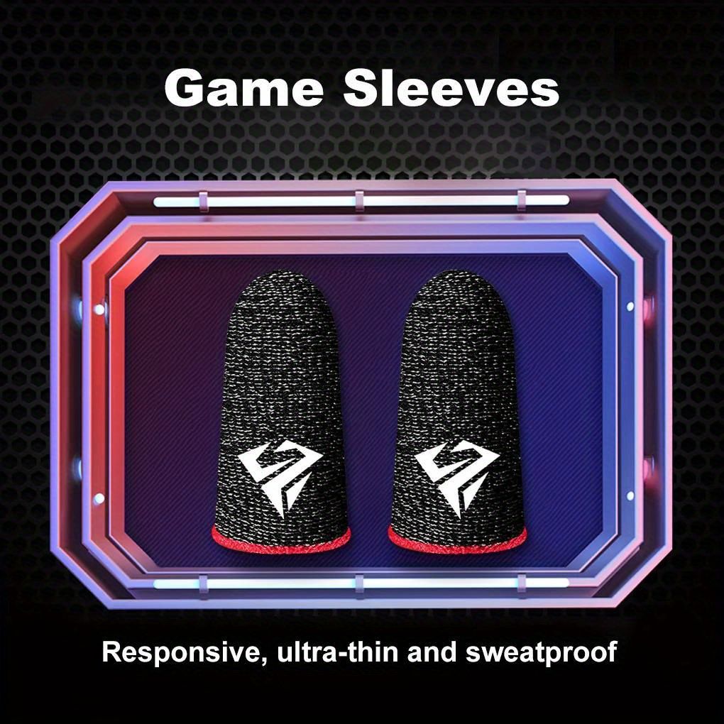 10pcs Fingertip Gaming Gloves - Sweatproof Anti-slip Finger Sleeves for PUBG Gamers - Breathable Touch Screen Finger Covers with Enhanced Grip and Sensitivity
