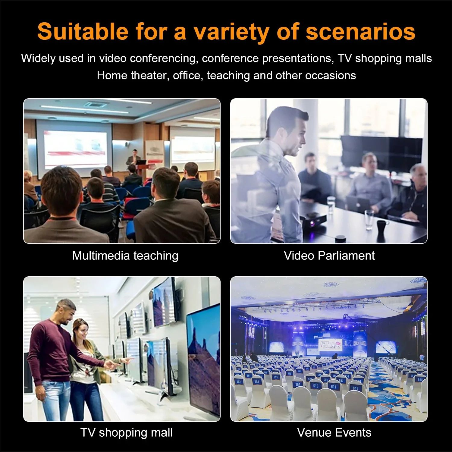 1 in 4 Out HDMI Splitter HD 4K Video Switcher HDMI-Compatible Cable Adapter 1x4 Hub For PS4 Laptop Monitor TV Box Projector