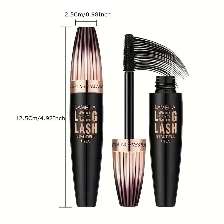 Waterproof 4D Mascara Thick Long Smudge-proof Plump Encrypted Long-lasting Curling Large Eye Makeup, Makeup Tools view 9