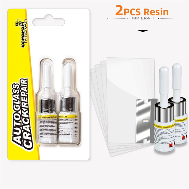 Car Window Repair Fluid Cracked Glass Scratch Repair Kit Windshield Repair Liquid for Car Auto Window Glasss Crack Restore Tool