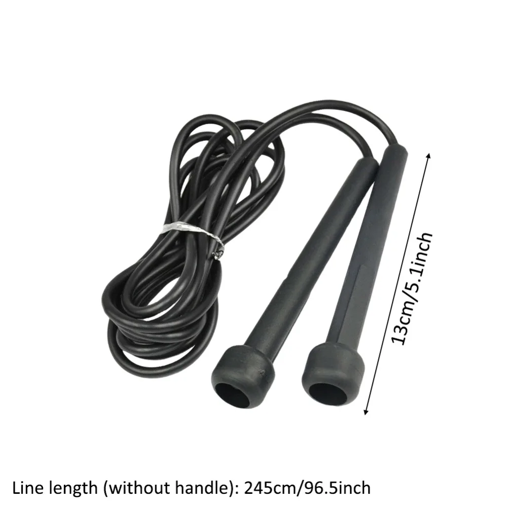 Portable Rope Skipping Jumping Black Exercise Fitness Equipments Training Gym Boxing Bearing