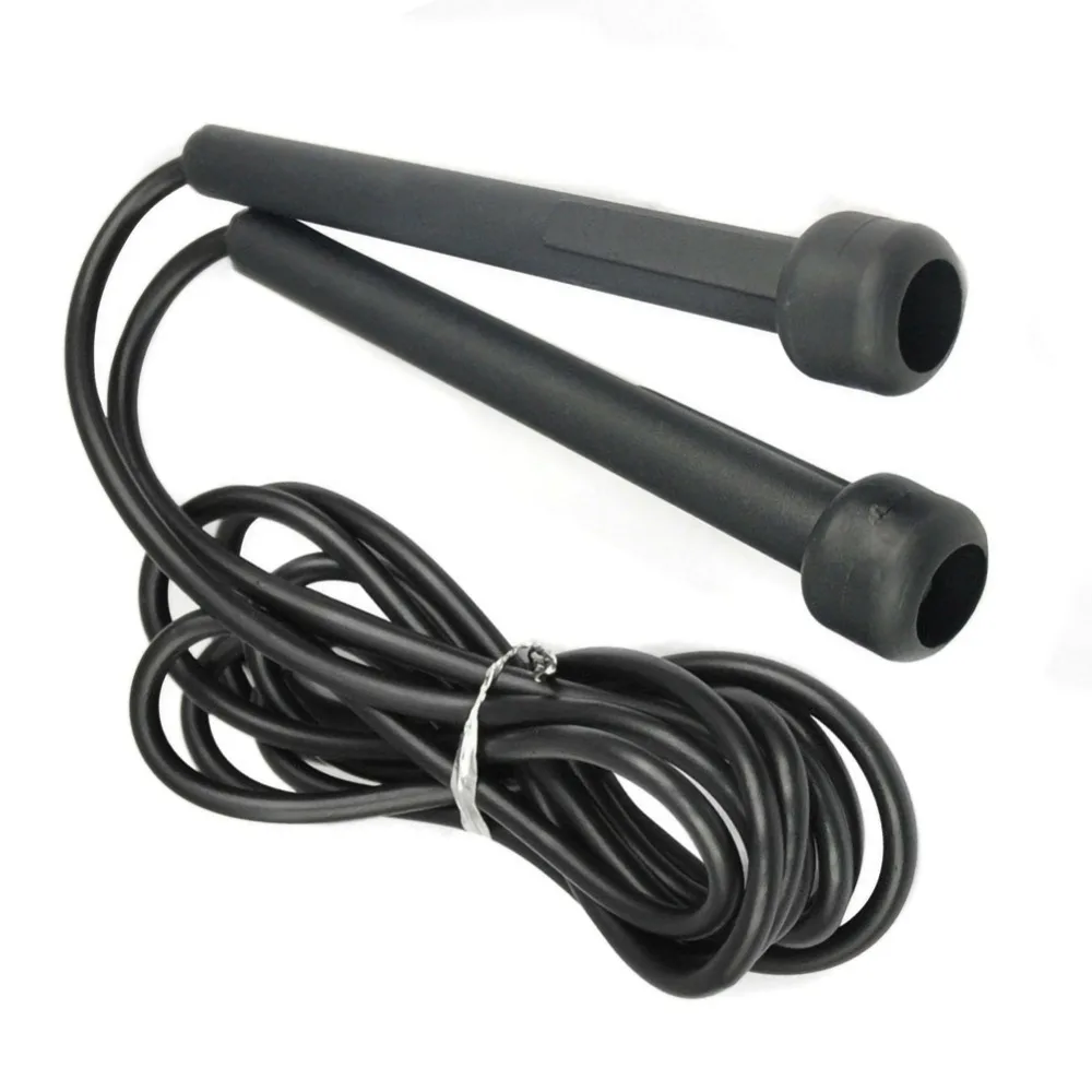 Portable Rope Skipping Jumping Black Exercise Fitness Equipments Training Gym Boxing Bearing