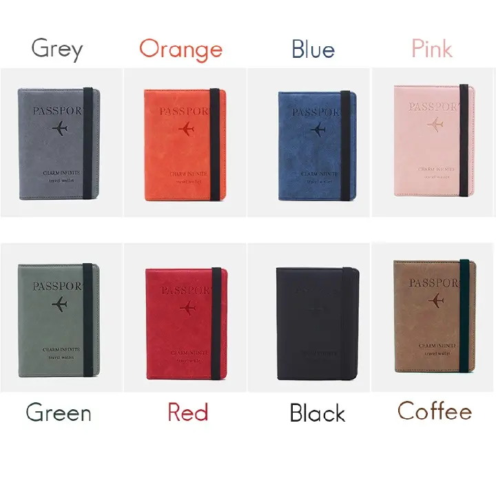 RFID Passport Bag Multi-function Document Package Portable Travel Ultra-thin Passport Holder