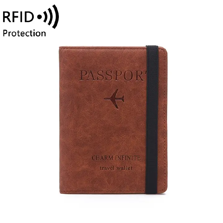RFID Passport Bag Multi-function Document Package Portable Travel Ultra-thin Passport Holder