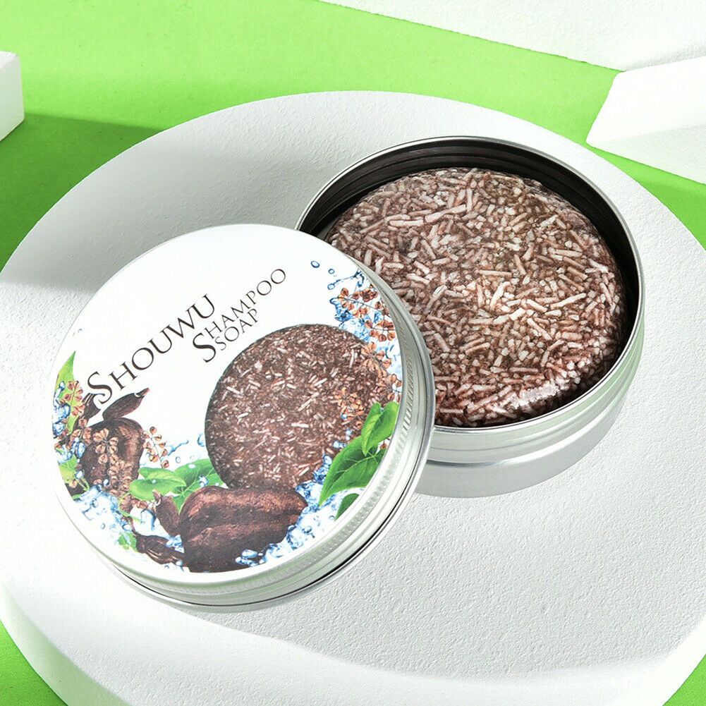 Grey Reverse Shampoo Bar Polygonum Multiflorum Essence Hair Darkening Shampoo Anti White Hair Soap