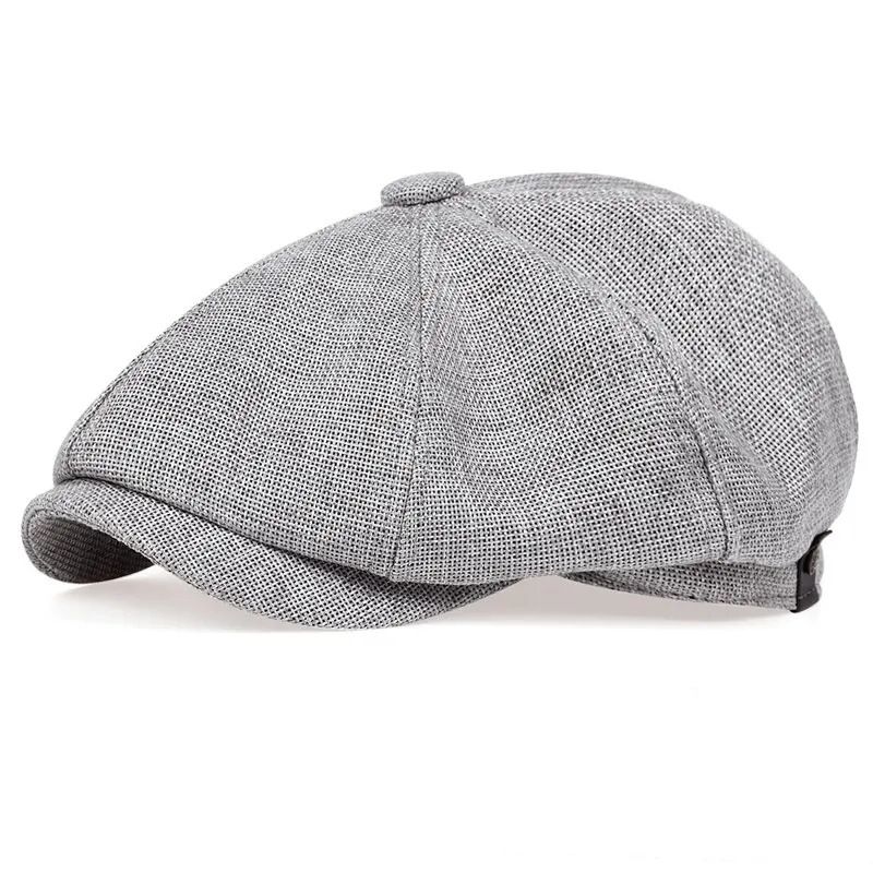 men&apos;s casual newsboy hat retro beret hat wild casual hats unisex wild octagonal cap