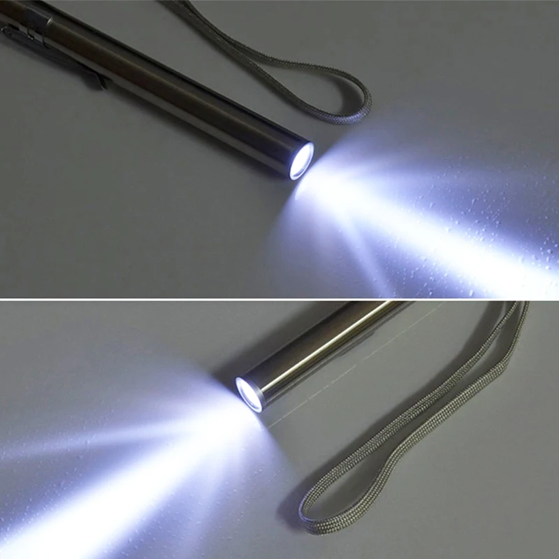 Portable Medical Flashlight Pocket Pen Light LED Torch Lamp USB Rechargeable Flashlights
