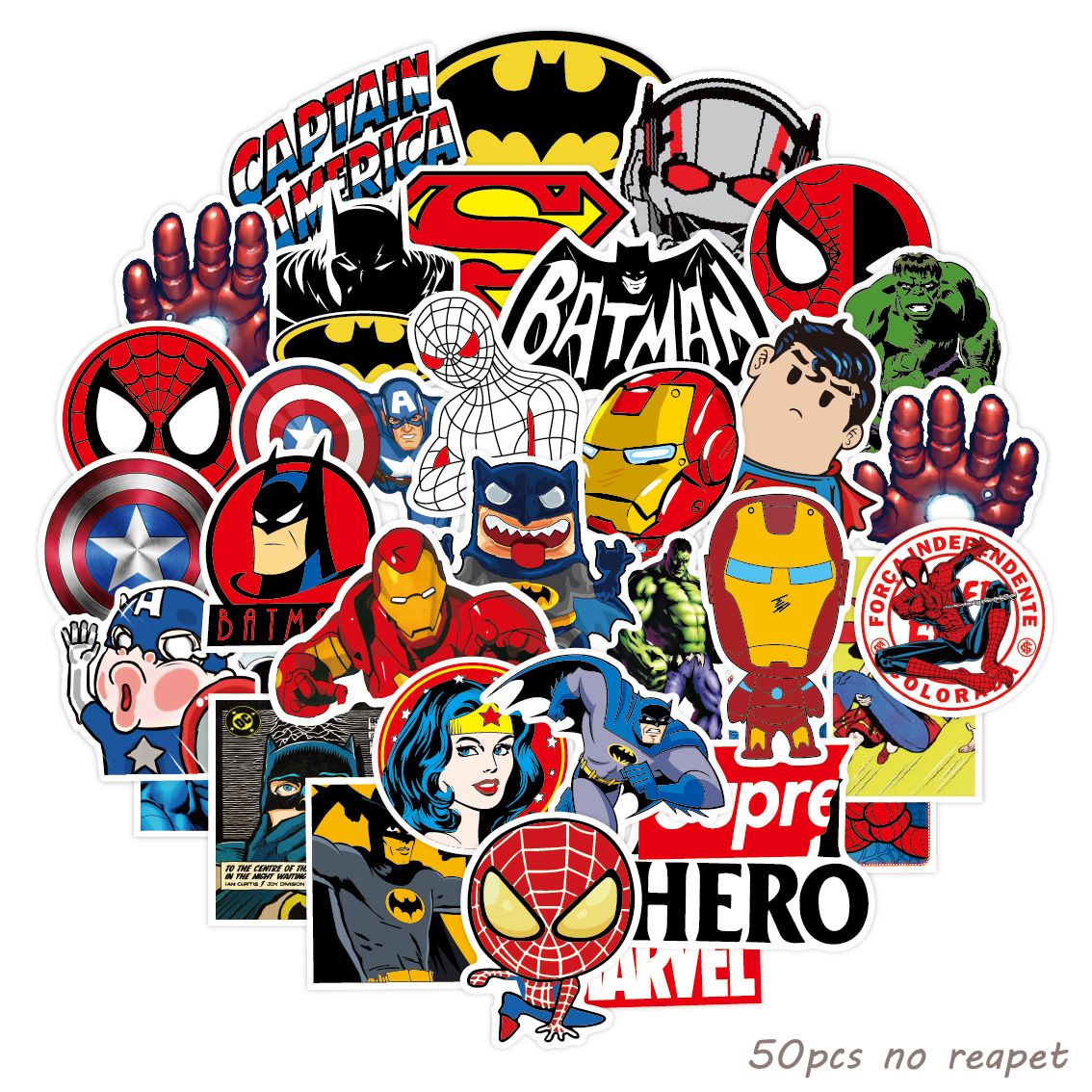 50pcs Stickers Kids Toy Sticker for Luggage Laptop Skateboard Motorcycle Waterproof Sticker
