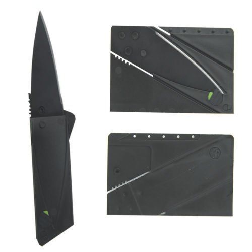 2pcs Credit Card Knives Lot, folding, wallet thin, pocket survival micro knife Stainless Kitchen Fruits Creative Tool Multifunctional Card Folding Paring Mini Tool Parts Card Gift Outdoor