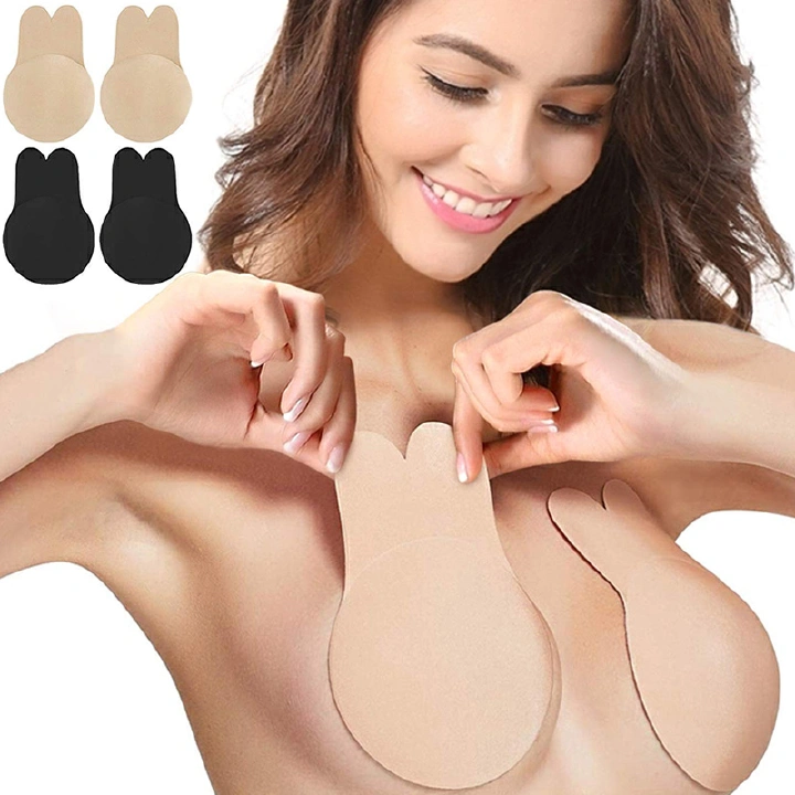 Women Push Up Bras For Self Adhesive Silicone Strapless Invisible Bra Reusable Sticky Breast Lift Up
