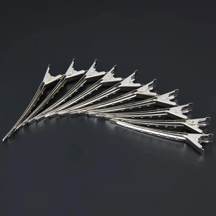 10PCS hair clips headwear stainless hairdressing clips clamp salon equipments human hair style tools
