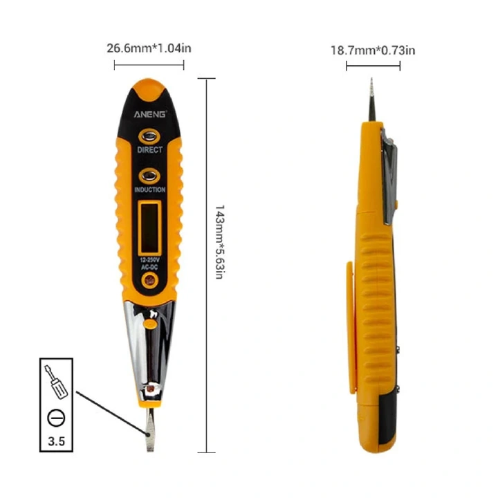 Multifunction Digital Voltage Tester Pen DC AC Voltage Detector induction breakpoint test 1pcs