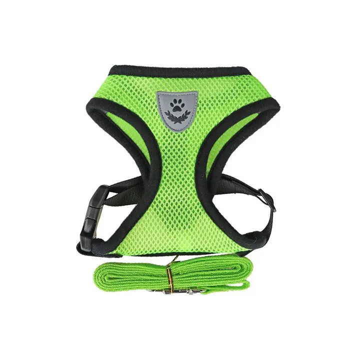Dog Harness with Leash Set Adjustable Padded Dog Harness Set Super Durable Dog Vest Harness