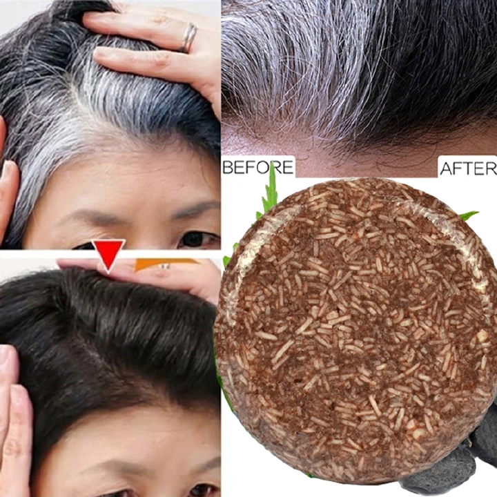 Hair Shampoo Polygonum Essence Hair Darkening Shampoo Soap Natural Organic Hair Shampoo Gray Hair Reverse Hair Loss Products