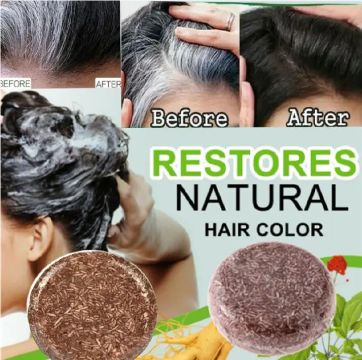 Hair Shampoo Polygonum Essence Hair Darkening Shampoo Soap Natural Organic Hair Shampoo Gray Hair Reverse Hair Loss Products