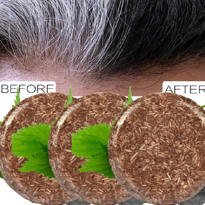 Hair Shampoo Polygonum Essence Hair Darkening Shampoo Soap Natural Organic Hair Shampoo Gray Hair Reverse Hair Loss Products