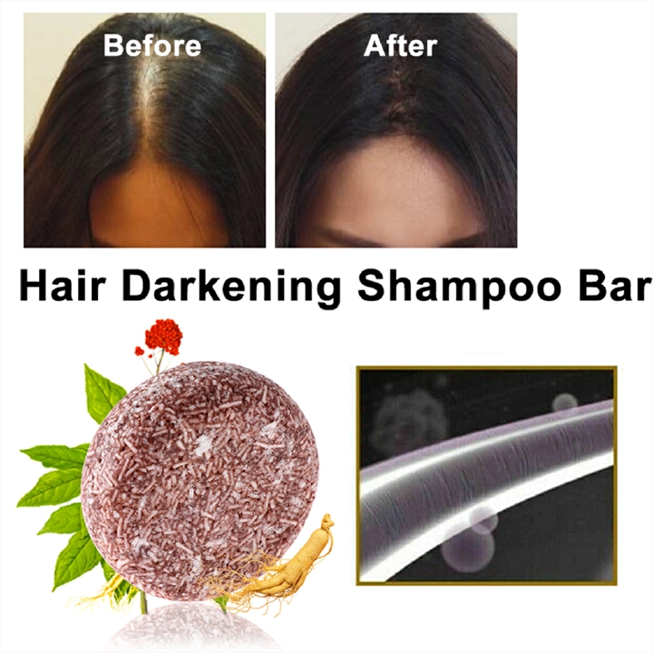 Hair Shampoo Polygonum Essence Hair Darkening Shampoo Soap Natural Organic Hair Shampoo Gray Hair Reverse Hair Loss Products