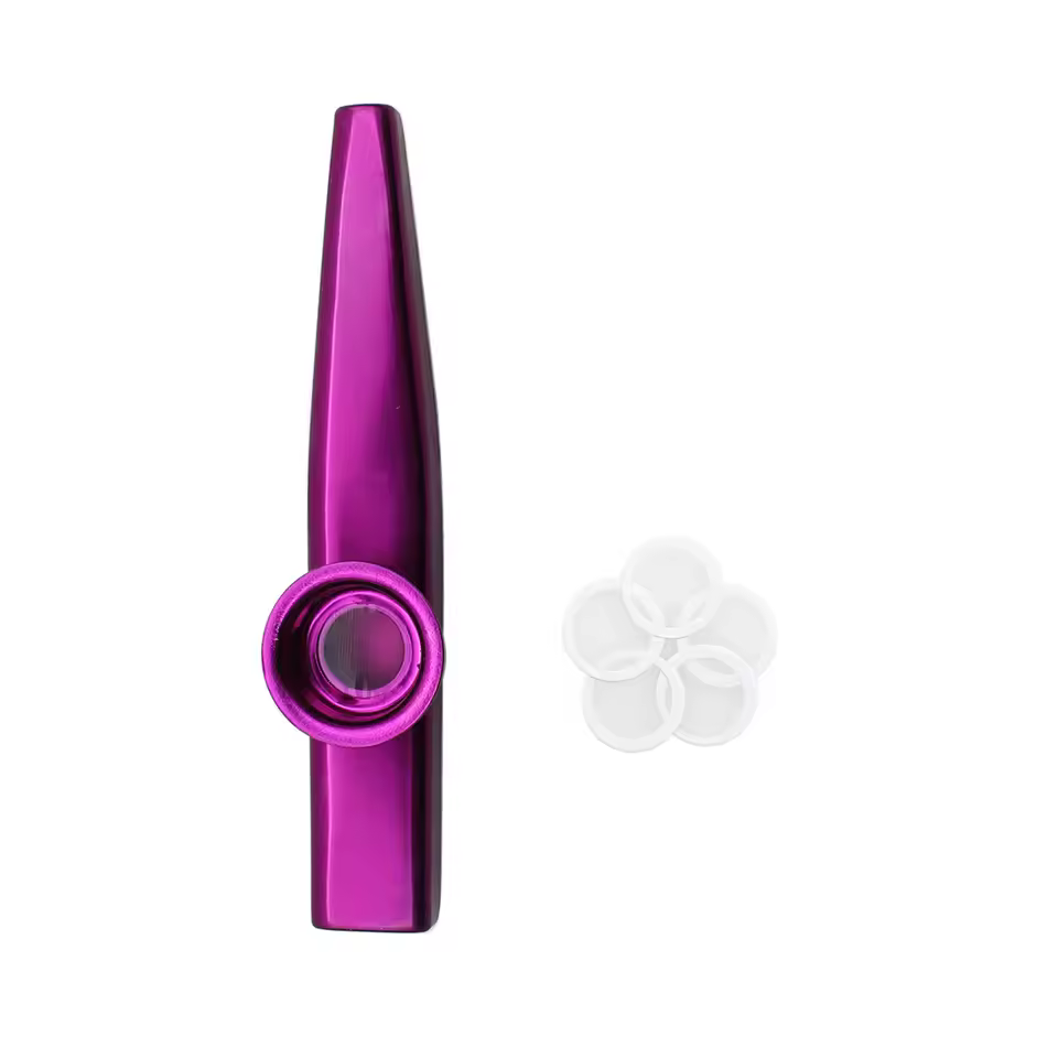 Metal Kazoo Musical Instruments Flutes Diaphragm Mouth Kazoos Musical Instruments Good Companion for Guitar