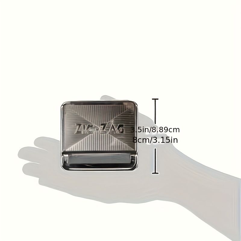 Automatic Cigarette Roller Box, Metal Manual Rolling Machine, Easy Use Tobacco Storage Case, Durable Tin Smoking Accessories