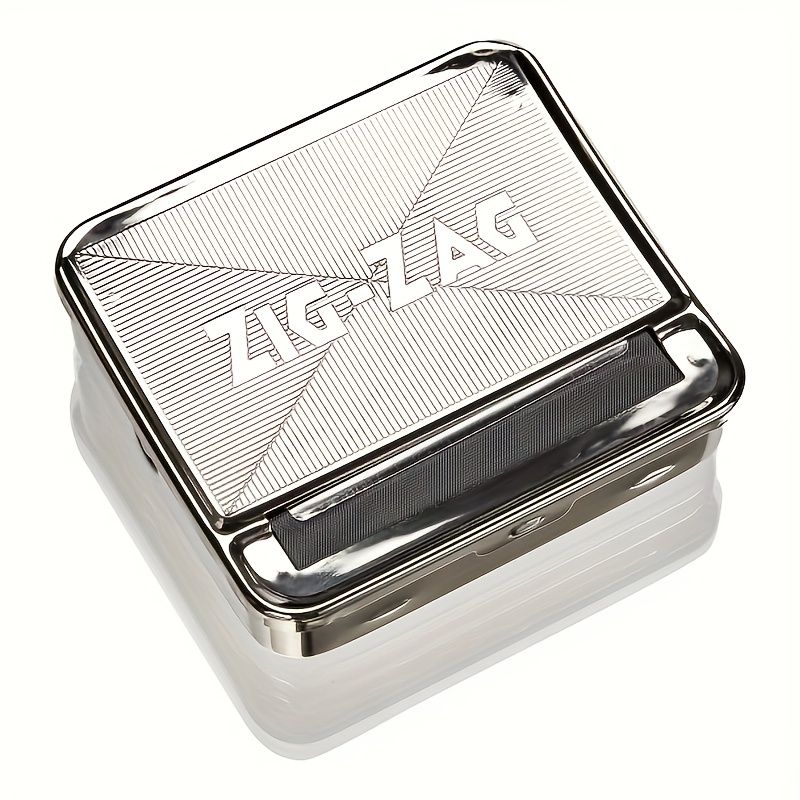 Automatic Cigarette Roller Box, Metal Manual Rolling Machine, Easy Use Tobacco Storage Case, Durable Tin Smoking Accessories