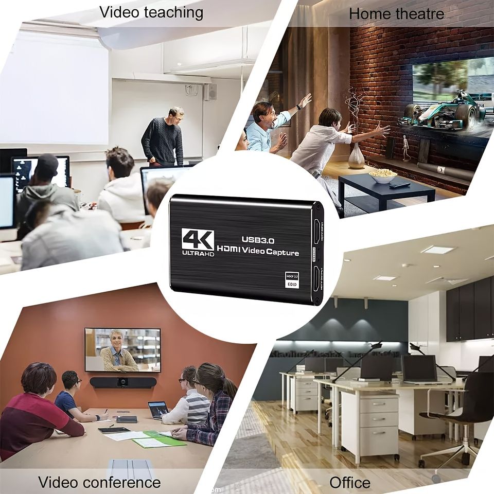 4K Audio Video Capture Card USB 3.0 HDTV Video Capture Device Full HD Recording
