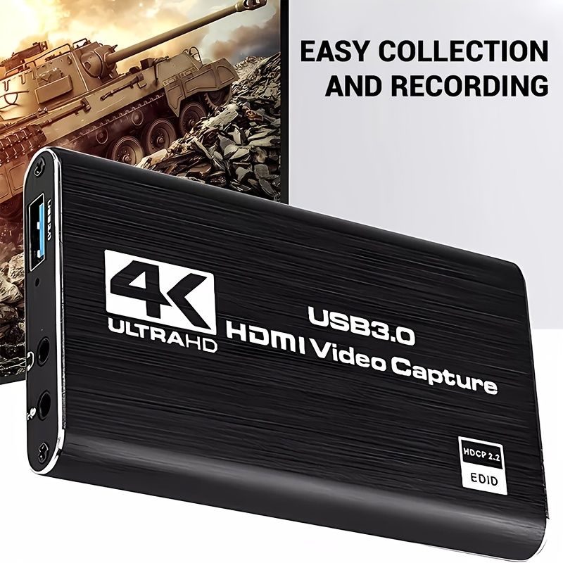 4K Audio Video Capture Card USB 3.0 HDTV Video Capture Device Full HD Recording