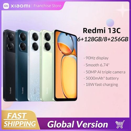XIAOMI Redmi 13 8GB+256GB Blue Global Version MIUI 14 Mobile Smartphone Mediatek 50MP Camera 6.74"