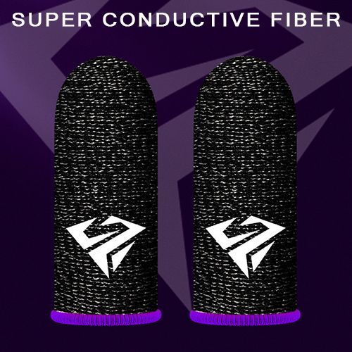 4pcs Mobile Gaming Thumb Sleeve Sets(2 Pair), Chicken, King of Glory, Gaming Touch Screen Finger Sleeves, Sweatproof Finger Sleeves