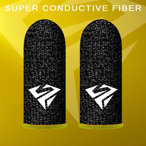 4pcs Mobile Gaming Thumb Sleeve Sets(2 Pair), Chicken, King of Glory, Gaming Touch Screen Finger Sleeves, Sweatproof Finger Sleeves
