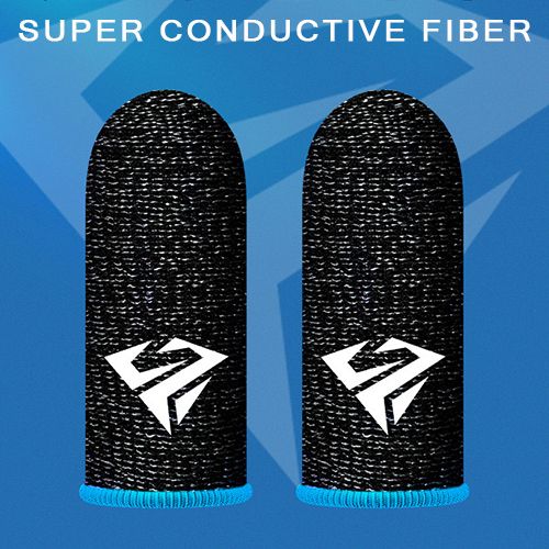 4pcs Mobile Gaming Thumb Sleeve Sets(2 Pair), Chicken, King of Glory, Gaming Touch Screen Finger Sleeves, Sweatproof Finger Sleeves