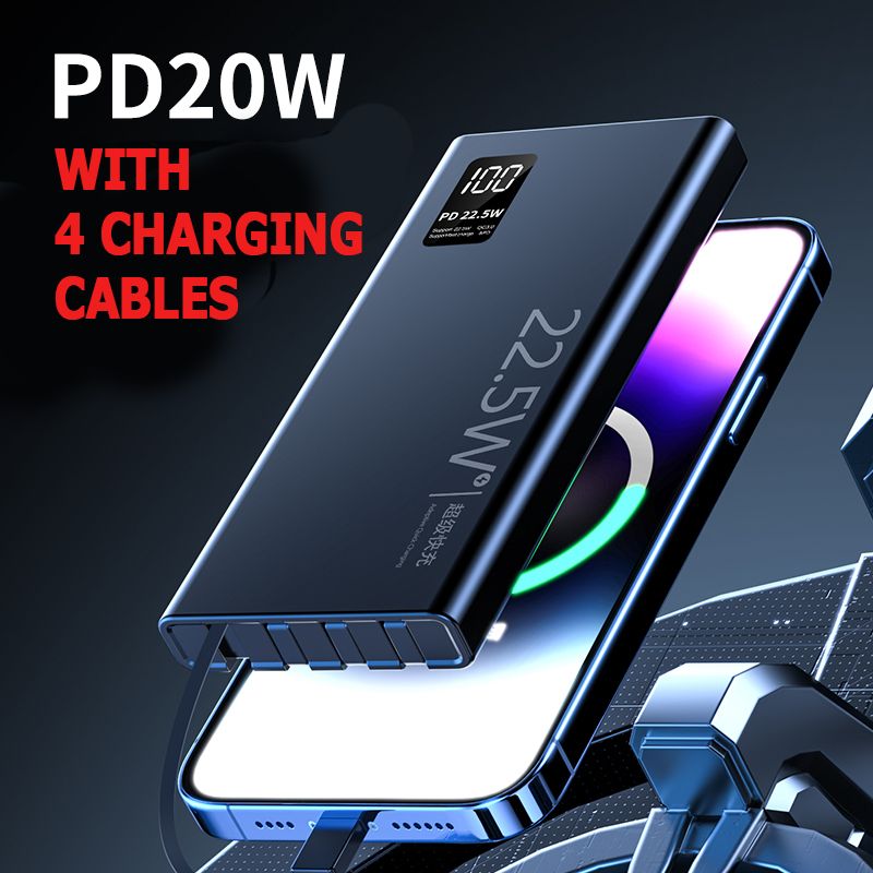 Slim 20000, Ultra Slim Portable Charger, Compact 20000mAh External Battery, High-Speed PowerIQ Charging Technology for Mobile phones, ipad, and more