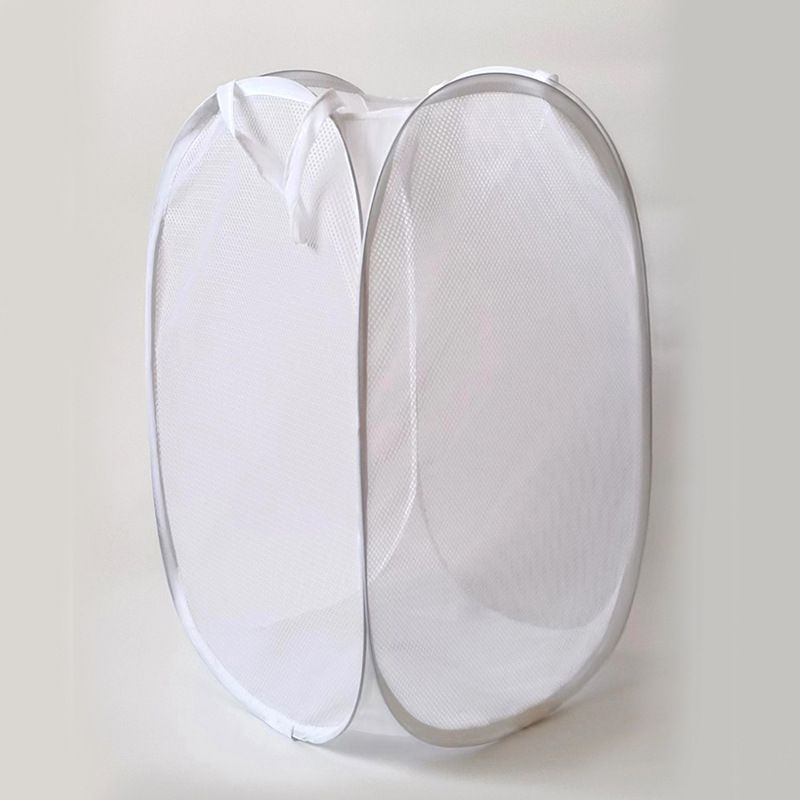 Large household dirty clothes basket, floor standing, convenient mesh, foldable, simple clothes storage basket, washing basket（2 of them）